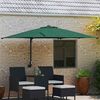 vidaXL Dārza parasols Zaļa 248.5 x 247.5 x 160 cm audums
