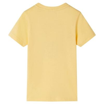 Bērnu T-krekls ar īsām piedurknēm, dzeltens, 92