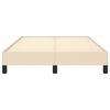 vidaXL gultas rāmis bez matrača krēmkrāsas 120x190 cm audums