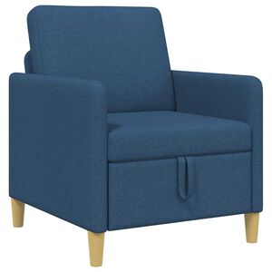 vidaXL Sofas ar uzglabā&scaron;anu Zila 72 x 78 x 87 cm Poliesters