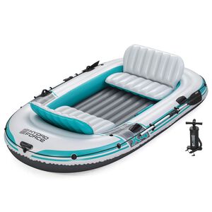 Bestway Piepū&scaron;amā laiva Pelēka un balta 3,15 x 1,65 m PVC