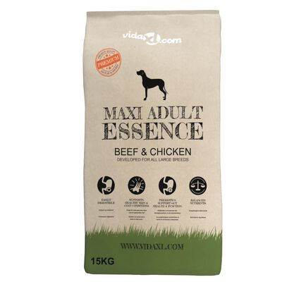 vidaXL sausā suņu barība, Maxi Adult Essence Beef & Chicken, 15 kg