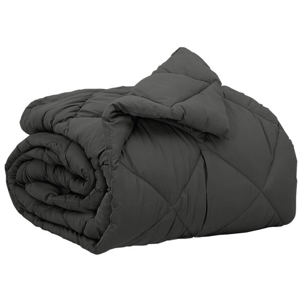 vidaXL Pilnas gada sega Antracīts 155 x 220 cm Mikro&scaron;ķiedra