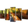 vidaXL Modulārā Foto Glezna Mežs 100 x 50 cm
