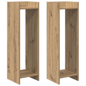 vidaXL Augu statīvs Amatnieka Ozols 30 x 30 x 100 cm Inženierijas koks