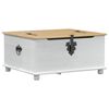 vidaXL storage box ar plauktu Balts 90 x 78 x 45 cm Ciets priedes koks