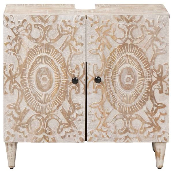 vidaXL Vannas istabas izlietnes skapītis Balts 62 x 33 x 58 cm