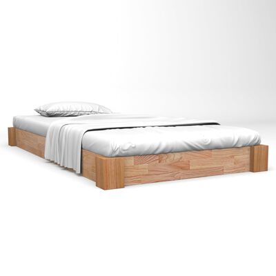 vidaXL gultas rāmis, 120x200 cm, ozola masīvkoks