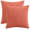 vidaXL Spilvenu pārvalks 2 pcs ALMELO Sarkans oranžs 30 x 30 cm