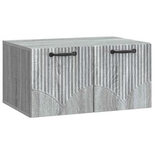 vidaXL Sienā piestiprināms TV skapis Pelēks Sonoma ozols