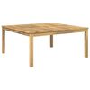 vidaXL Kafijas galdiņ&scaron; Balts 100 x 100,5 x 45 cm Cietā akācijas koks