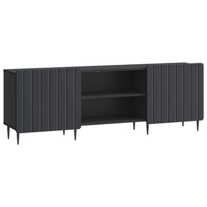 vidaXL Televizora skapī&scaron;a Melns 150 x 31 x 52 cm Inženierijas koks