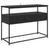 vidaXL Konsoles galds Melns ozolkoks 100 x 40 x 75 cm