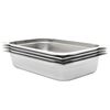 vidaXL Gastronorm trauki, 4 gab., GN 1/1, 100 mm, nerūsējo&scaron;s tērauds