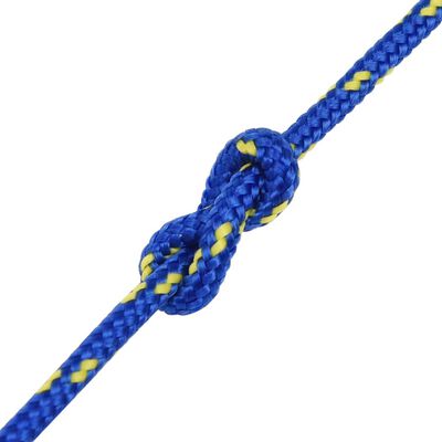 vidaXL laivu virve, zila, 3 mm, 50 m, polipropilēns