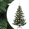 vidaXL Mākslīgā Ziemassvētku egle ar bumbiņu 120 cm 150 LED