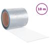 vidaXL durvju aizkars, caurspīdīgs, 200 mm x 1,6 mm, 10 m, PVC