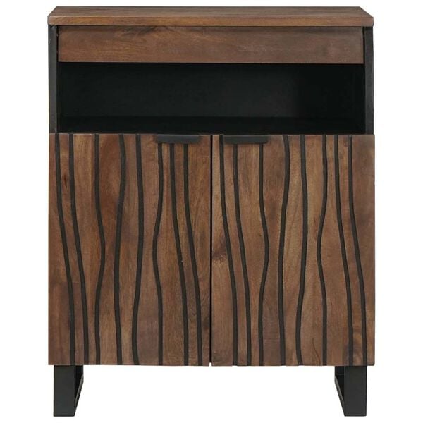 vidaXL Sideboard Brūna 60 x 33 x 75 cm mango masīvkoks