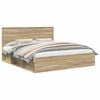 vidaXL Gultas rāmis Sonoma 180 x 200 cm Ciets priedes koks