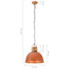 vidaXL griestu lampa, industriāls dizains, vara krāsā, 51 cm, E27