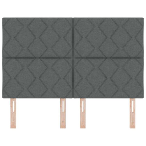 vidaXL Galvgalis Tum&scaron;i pelēks 160 cm audums