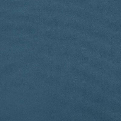 vidaXL galvgalis ar malām, 183x23x118/128 cm, tumši zils samts