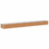 vidaXL Augstā puķu kaste Gai&scaron;i brūns 600 x 80 x 45 cm Cinkota tērauda