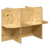 vidaXL terrārija pamats Brūna 80 x 50 x 50 cm OSB