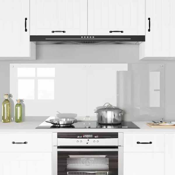 vidaXL Virtuves aizsargpanelis 2 pcs Caurspīdīgs 80 x 60 cm