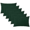 vidaXL Spilvenu pārvalks 6 pcs HEERLEN Tum&scaron;i zaļ&scaron; 50 x 70 cm Samts