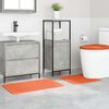vidaXL Antislip vannas paklāju komplekts 3 pcs Oranža 50 x 50 cm PP