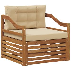 vidaXL Āra dīvānu komplekts Cietā akācijas koks Dabiska