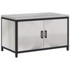 vidaXL Virtuves uzglabā&scaron;anas skapis HATTEM Sudraba 90 x 50 x 53 cm