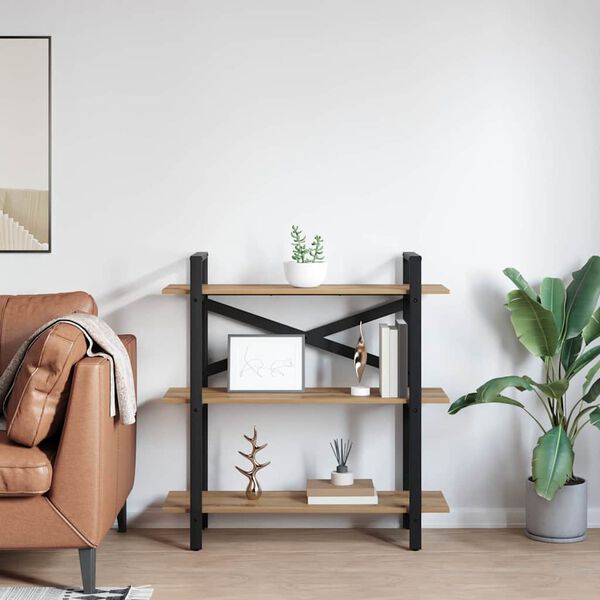 vidaXL Grāmatu plaukts Artisānā ozols 100 x 33,5 x 102 cm