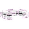 vidaXL Āra dīvānu komplekts 9 pcs Dabiska Cietā akācijas koks
