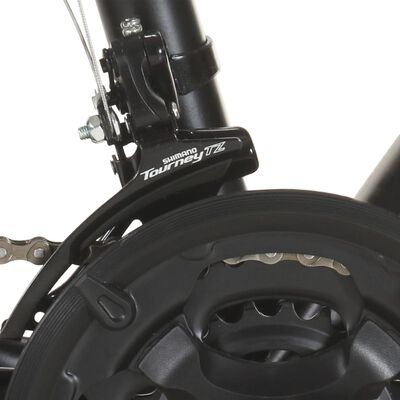 vidaXL kalnu velosipēds, 21 ātrums, 27,5'', 50 cm, melns
