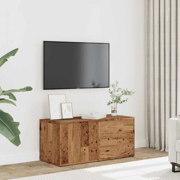vidaXL TV skapis Old Wood 80x34x35,5 cm Engineered Wood