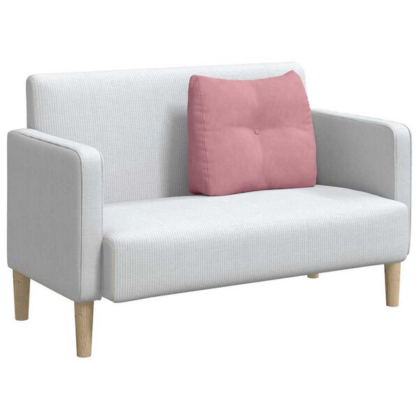 vidaXL Atpakaļ spilvens Rozā 60 x 24 x 50 cm Samts