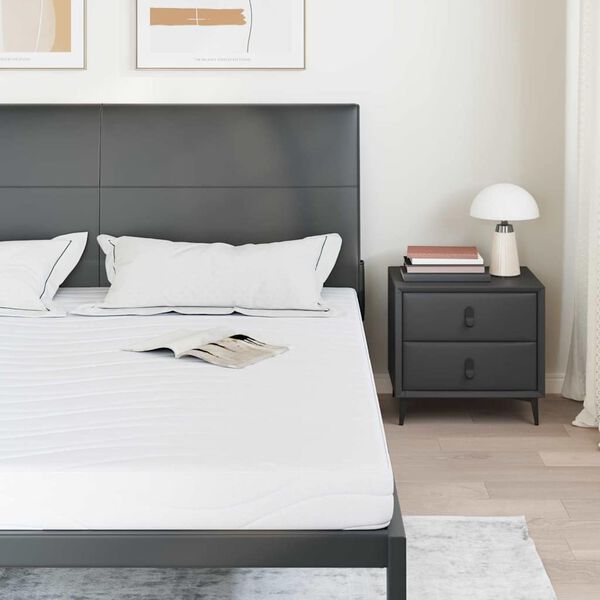 vidaXL Matracis Balts 200 x 200 cm Žakarda audums