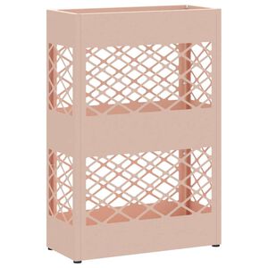 vidaXL Lietussarga statīvs Rozā 28 x 12 x 41 cm Tērauds