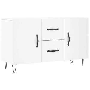 vidaXL kumode, balta, 100x36x60 cm, inženierijas koks