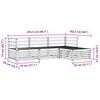 vidaXL Āra dīvānu komplekts 4 pcs Dabiska Cietā akācijas koks
