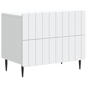 vidaXL Nakts skapītis Balts 62 x 34,5 x 49,5 cm Inženierijas koks