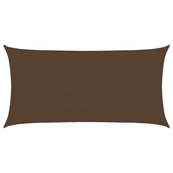 vidaXL saulessargs, 160 g/m&sup2;, brūns, 4x7 m, HDPE