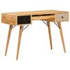 vidaXL Rakstāmgalds Brūna 110 x 55 x 76 cm Cieta mango koksne