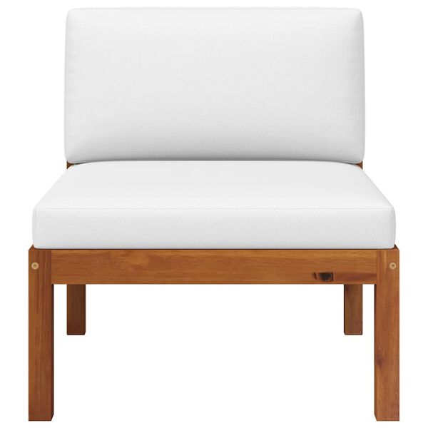 vidaXL divdaļīgs dārza atpūtas mēbeļu komplekts ar spilveniem, akācijas koks un virve