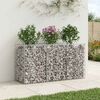 vidaXL Gabions pacelta gulta Sudraba 150 x 50 x 80 cm Cinkots tērauds