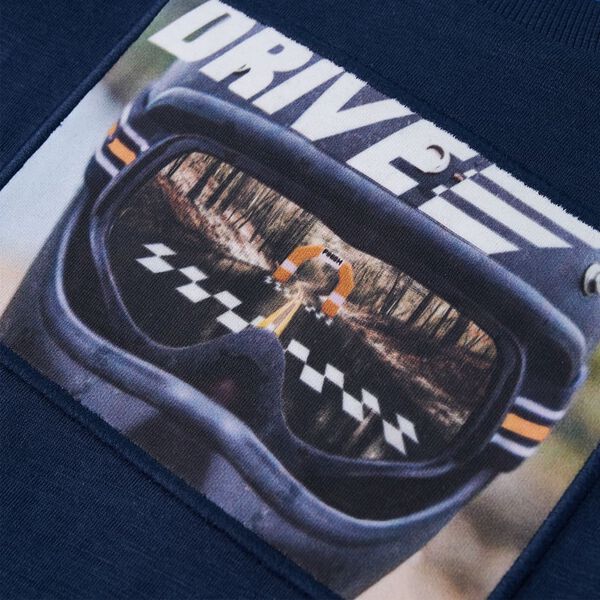 Bērnu krekls ar garām piedurknēm, tum&scaron;i zils, 116