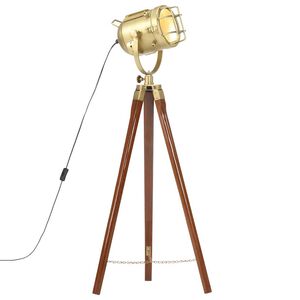 vidaXL grīdas lampa uz statīva, mango masīvkoks, 97 cm