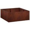 vidaXL Aizturo&scaron;ā siena 4 gab. 100 x 100 x 40 cm Novecināts tērauds